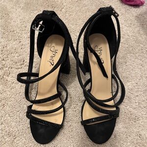 Black Strappy Heels